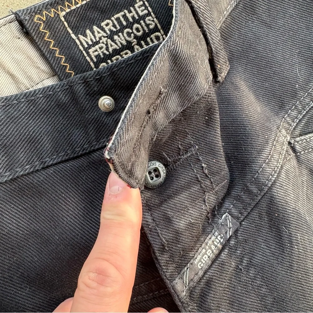 Marithe Francois Girbaud Black Canvas Pants Men’s 36L - Picture 8 of 10